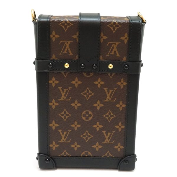 3 Louis Vuitton Pochette Trunk Vertical Monogram Shoulder Bag Brown