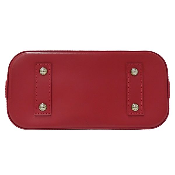 3 Louis Vuitton Alma BB Epi Handbag Red