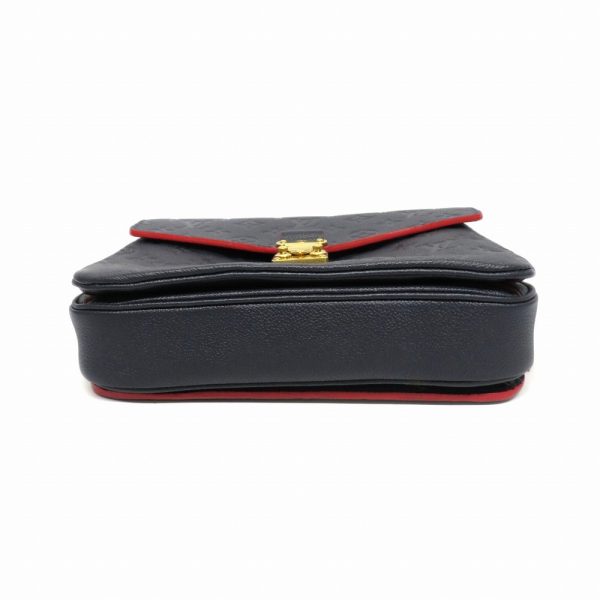 3 Louis Vuitton Pochette Metis MM Monogram Cloth Bag Marine Rouge