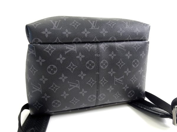 30220m11 5 Louis Vuitton Monogram Eclipse Canvas Leather Backpack Rucksack Daypack Black Grey