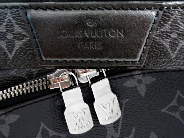 30220m11 8 Louis Vuitton Monogram Eclipse Canvas Leather Backpack Rucksack Daypack Black Grey
