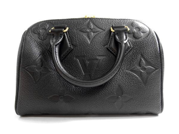 30405m01 3 Louis Vuitton Speedy Bandouliere 20 Monogram Giant Grained Leather 2way Mini Handbag Shoulder Crossbody Chain Noir