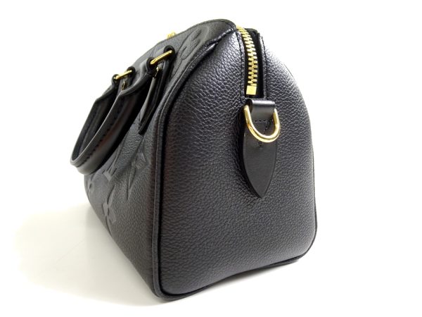 30405m01 4 Louis Vuitton Speedy Bandouliere 20 Monogram Giant Grained Leather 2way Mini Handbag Shoulder Crossbody Chain Noir
