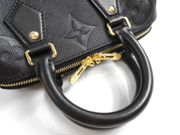 30405m01 6 Louis Vuitton Speedy Bandouliere 20 Monogram Giant Grained Leather 2way Mini Handbag Shoulder Crossbody Chain Noir