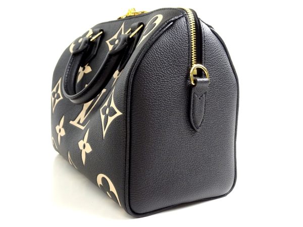30405m02 g 4 Louis Vuitton Speedy Bandouliere 25 Monogram Giant Grained Leather 2way Handbag Shoulder Black