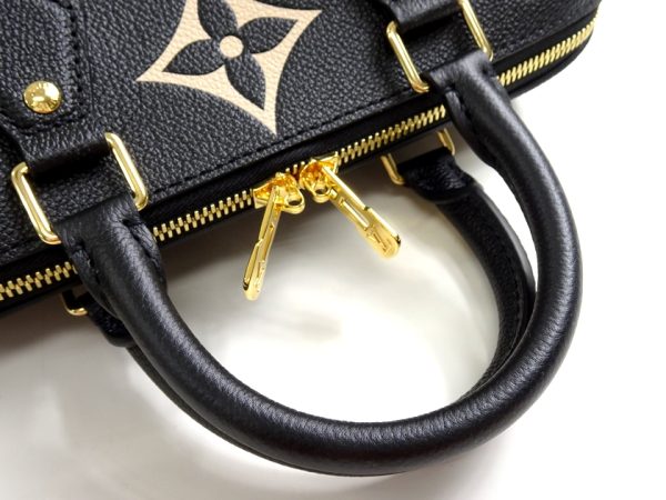 30405m02 g 6 Louis Vuitton Speedy Bandouliere 25 Monogram Giant Grained Leather 2way Handbag Shoulder Black