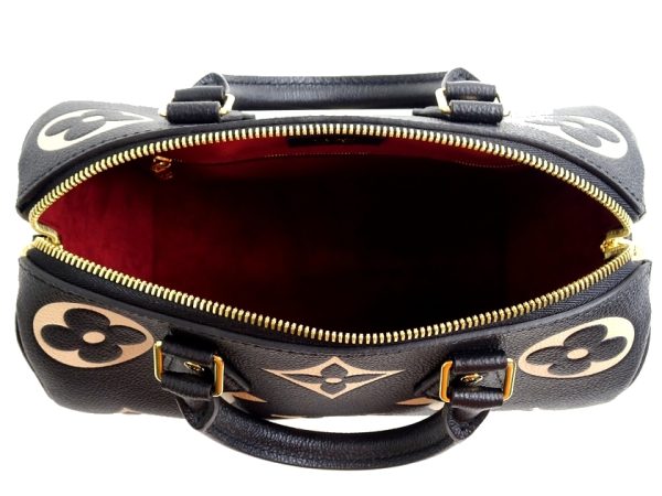 30405m02 g 7 Louis Vuitton Speedy Bandouliere 25 Monogram Giant Grained Leather 2way Handbag Shoulder Black