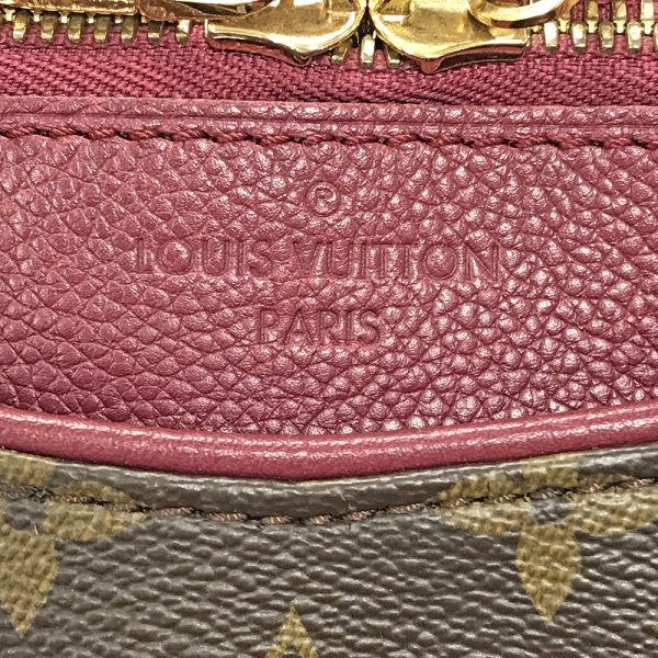 31003149315 322 17u Louis Vuitton Pallas Bordeaux Wine Red Shoulder Bag Handbag Brown