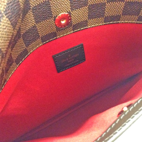 31004279315 148 05u Louis Vuitton Bloomsbury PM Damier Ebene Brown Crossbody Shoulder Bag