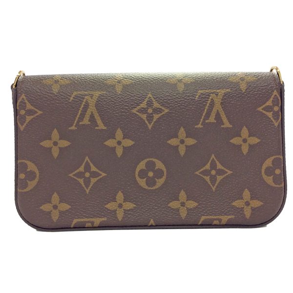 31004279315 161 03u Louis Vuitton Muti Pochette Felicie Monogram Strap Card Holder Crossbody Bag Shoulder Bag Brown