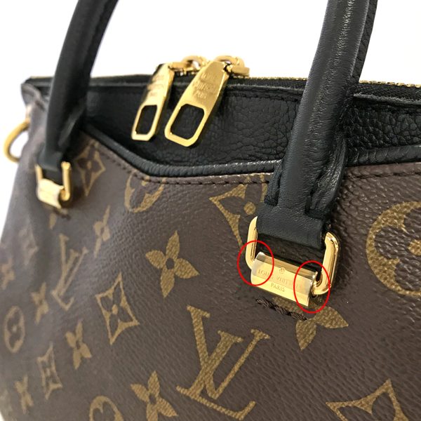 31004279315 305 06u Louis Vuitton Pallas BB Monogram Noir Shoulder Bag Handbag Brown