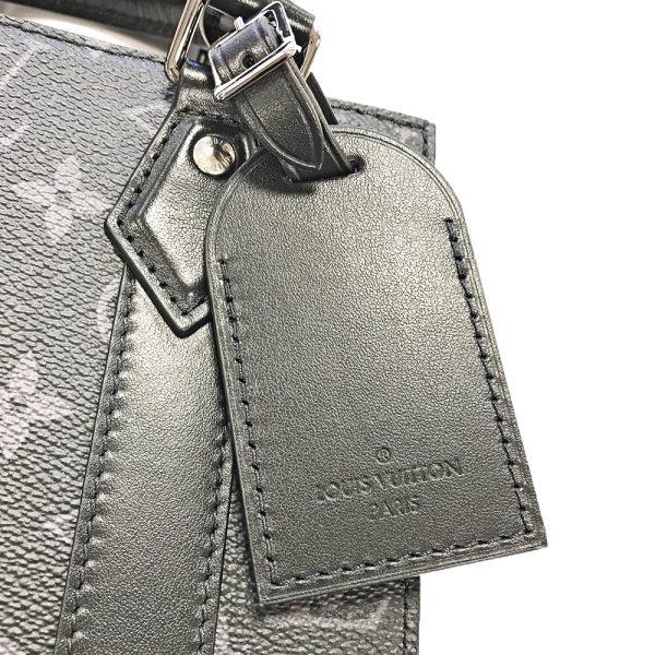 31004279315 371 09u Louis Vuitton Sac Plat Mini Monogram Eclipse Shoulder Bag Black