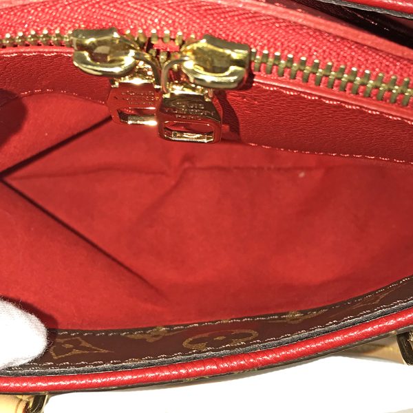 31004279315 403 06u Louis Vuitton Pallas BB Monogram Cerise Shoulder Bag Brown Red