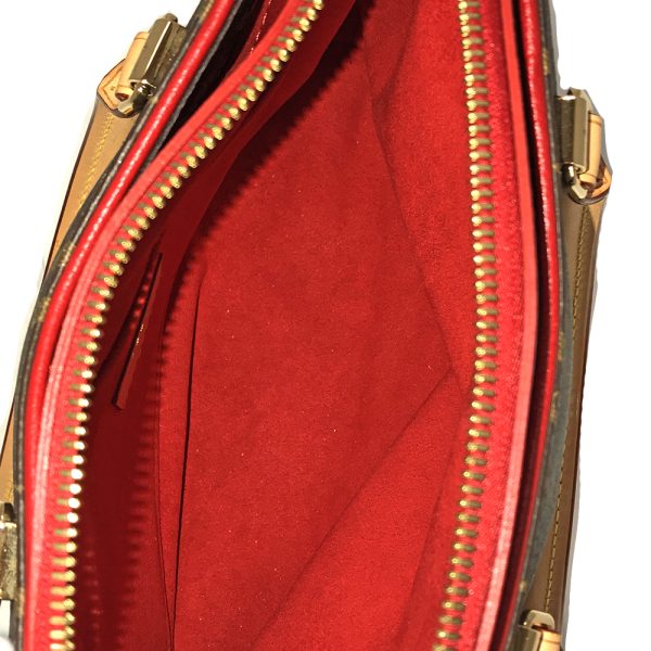 31004279315 403 07u Louis Vuitton Pallas BB Monogram Cerise Shoulder Bag Brown Red