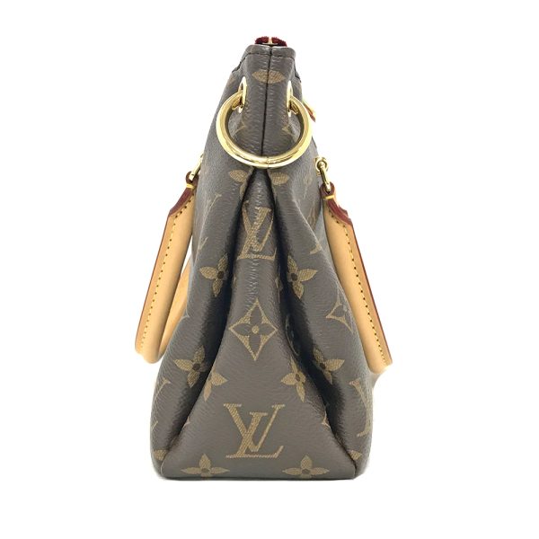 31004279315 403 11u Louis Vuitton Pallas BB Monogram Cerise Shoulder Bag Brown Red