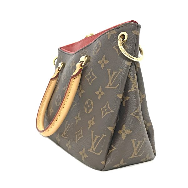 31004279315 403 12u Louis Vuitton Pallas BB Monogram Cerise Shoulder Bag Brown Red