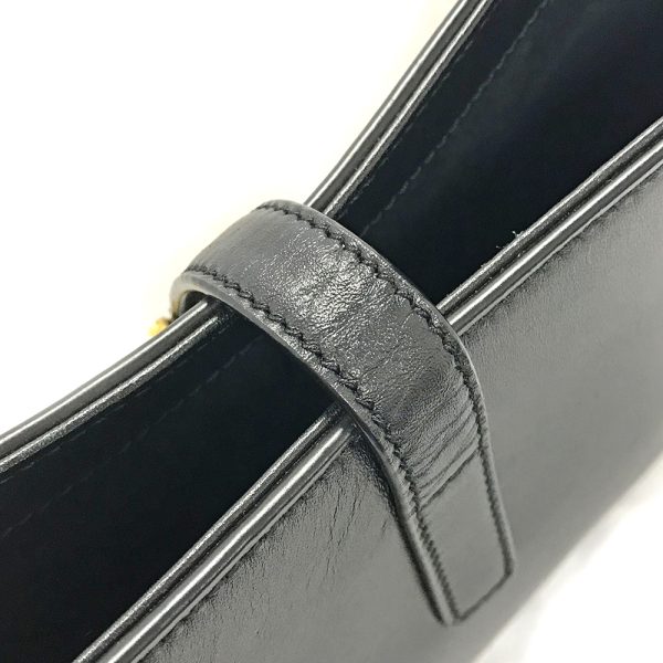 31005139315 1 13u Yves Saint Lauren Le Cincassette Leather Handbag Semi Shoulder Bag Black