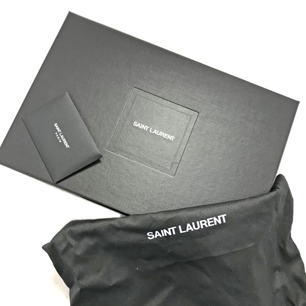 31005139315 1 17u Yves Saint Lauren Le Cincassette Leather Handbag Semi Shoulder Bag Black