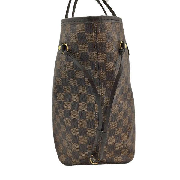 31005409310 89k02 Louis Vuitton Neverfull MM Damier Ebene Handbag Tote Bag Brown