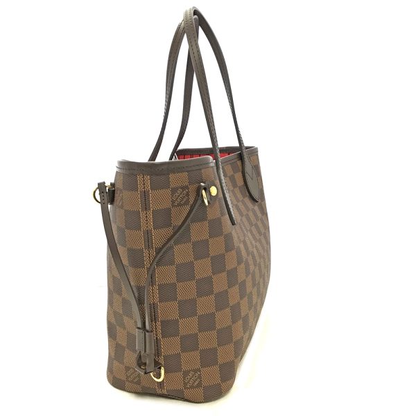 31005409315 129 05u Louis Vuitton Neverfull PM Damier Ebene Shoulder Bag Tote Bag Commuting Bag with Pouch Brown