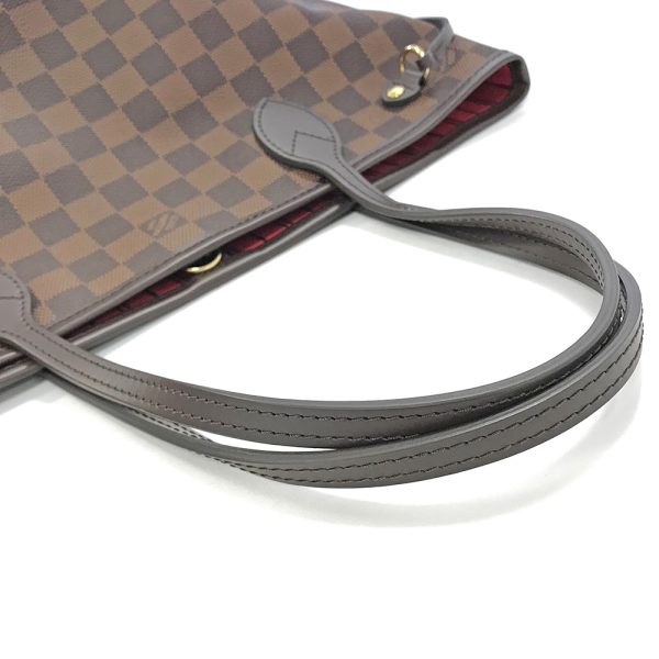 31005409315 129 14u Louis Vuitton Neverfull PM Damier Ebene Shoulder Bag Tote Bag Commuting Bag with Pouch Brown