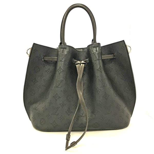 31008799315 100 02u Louis Vuitton Girarotta Mahina Noir Double Handle Handbag