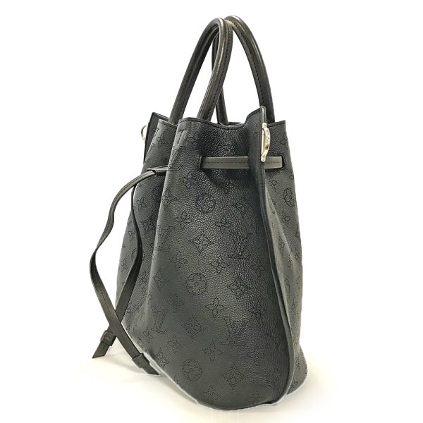 31008799315 100 03u Louis Vuitton Girarotta Mahina Noir Double Handle Handbag