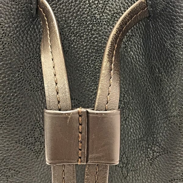31008799315 100 11u Louis Vuitton Girarotta Mahina Noir Double Handle Handbag