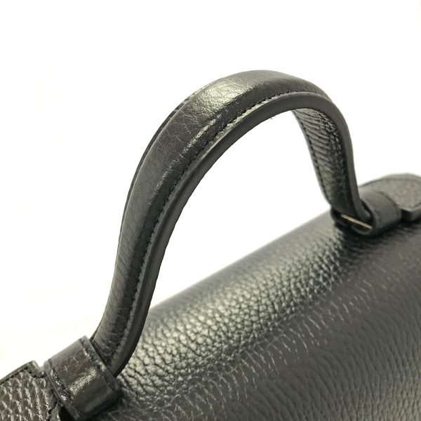 31008829315 6 06u GUCCI Interlocking G 2WAY Leather Bag Shoulder Bag Black