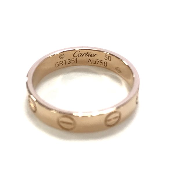 31034079315 30 04u Cartier Mini Love Ring Size 95 K18PG Pink Gold 30g
