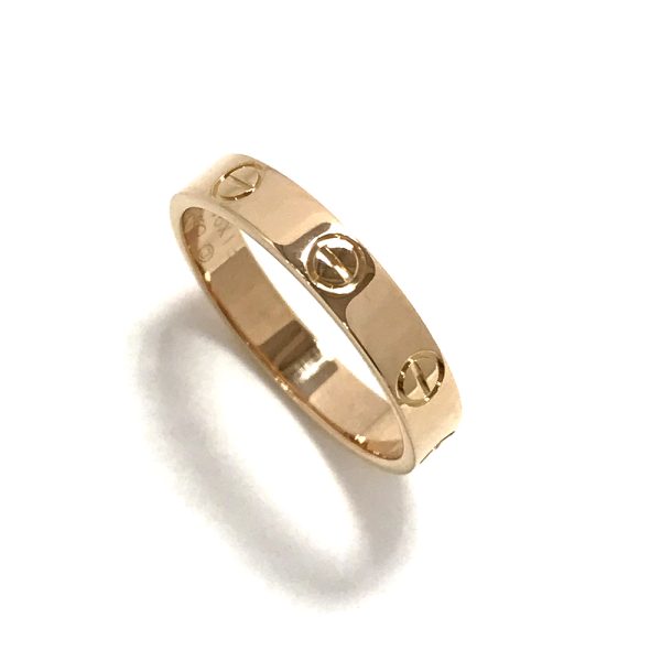 31034079315 35 02u Cartier Mini Love Ring Size 14 K18PG 33g Pink Gold
