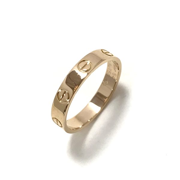 31034079315 35 07u Cartier Mini Love Ring Size 14 K18PG 33g Pink Gold