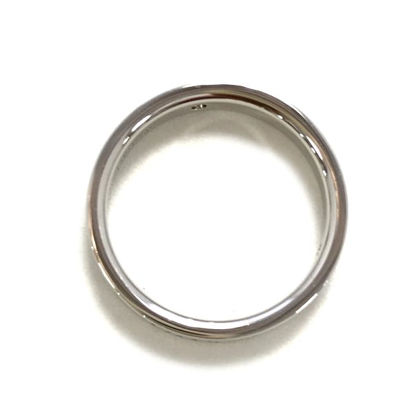 31034099315 50 03u Tiffany Co Flat Band 3P Diamond Ring Size 12 Pt950 Platinum Silver