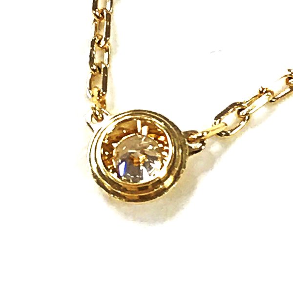 31034609315 6 03u Cartier Amour Necklace SM 41cm K18YG Diamond Yellow Gold