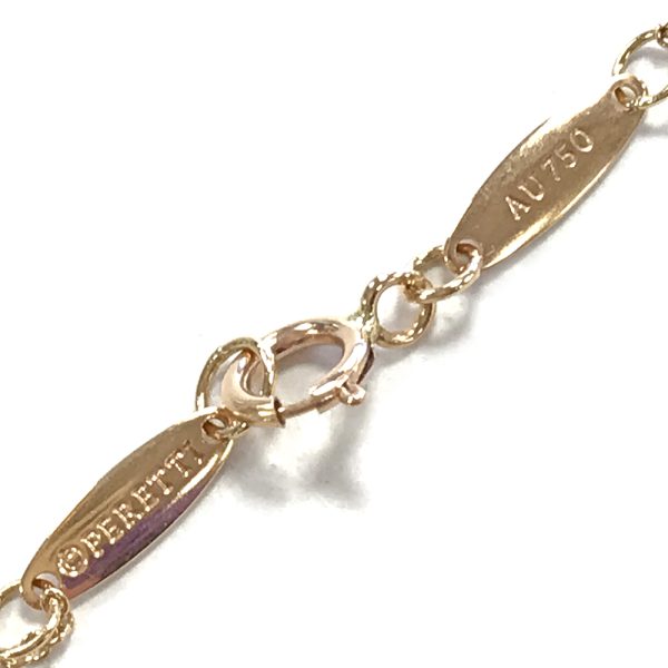 31034629315 10 04u Tiffany Co Open Heart Necklace 7mm 40cm K18PG Pink Gold