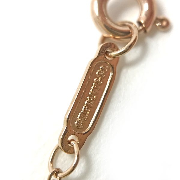 31034629315 43 07u Tiffany Co Heart Lock Pendant 40cm K18RG Necklace Rose Gold