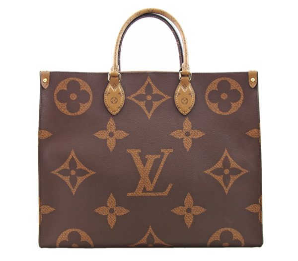 3146 1 Louis Vuitton Onthego GM Monogram Giant Canvas Shoulder Bag Brown