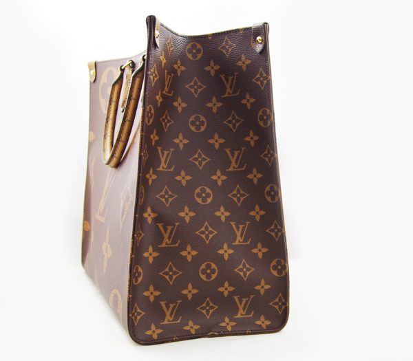 3146 3 Louis Vuitton Onthego GM Monogram Giant Canvas Shoulder Bag Brown