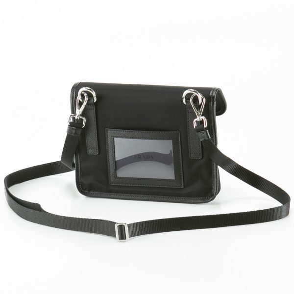 320100kma390001 1 Prada Shoulder Bag Nylon Saffiano Leather Smartphone Case