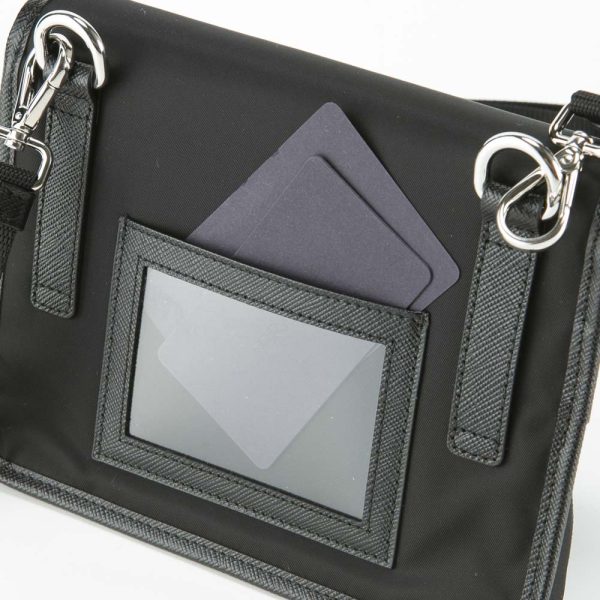 320100kma390001 4 Prada Shoulder Bag Nylon Saffiano Leather Smartphone Case