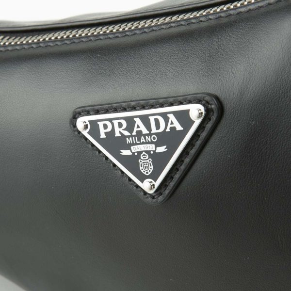 320100kma390004 7 Prada Triangolo Saffiano Leather Shoulder Bag Black