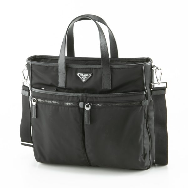 320200kma390002 PRADA Business Bag ReNylon+SAFFIAN