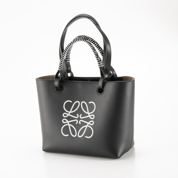 320200kwa390177 Loewe Anagram Small Classic Calfskin Tote Bag Black