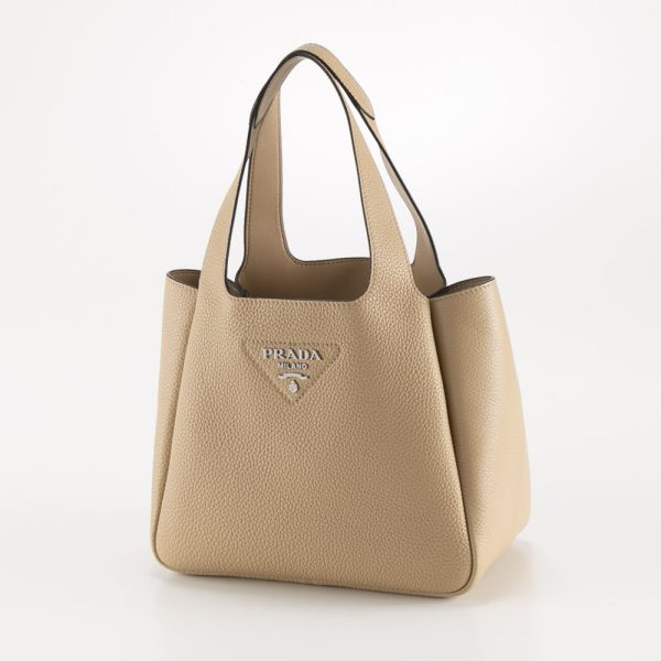 320200kwa390205 Prada Vitello Daino Soft MD Leather Tote Bag Beige