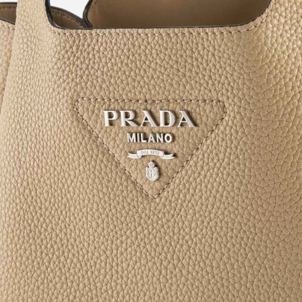 320200kwa390205 5 Prada Vitello Daino Soft MD Leather Tote Bag Beige