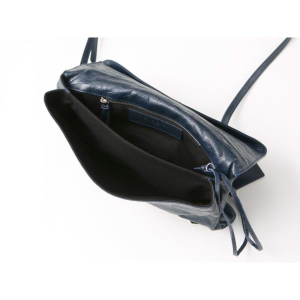 320210kwa690013 2 1 Balenciaga Clutch Bag Leather Black Navy