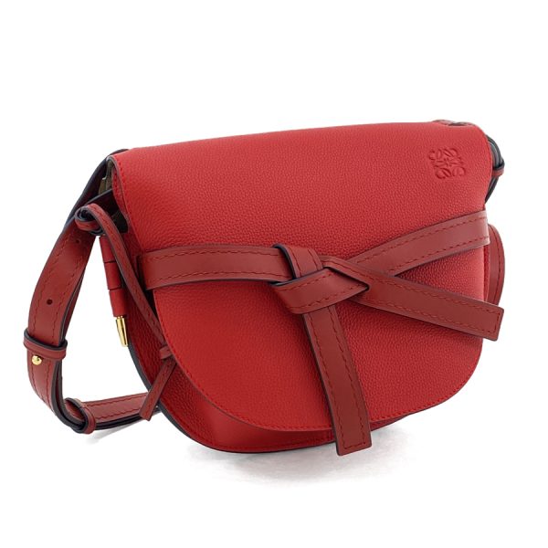 32112 t20 7016 01 LOEWE Bag Shoulder Bag Gate Small GATE SMALL BAG Leather Scarlet Red