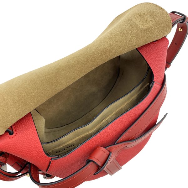 32112 t20 7016 06 LOEWE Bag Shoulder Bag Gate Small GATE SMALL BAG Leather Scarlet Red