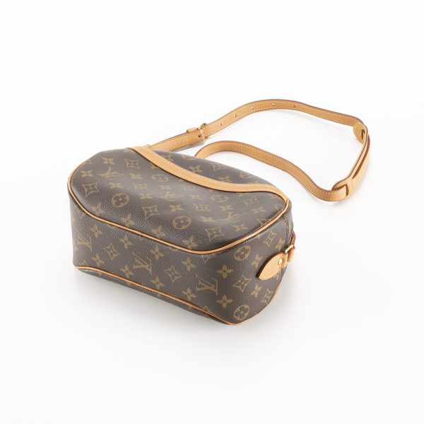 340100kwh490018 3 Louis Vuitton Monogram Canvas Blois Shoulder Bag Brown