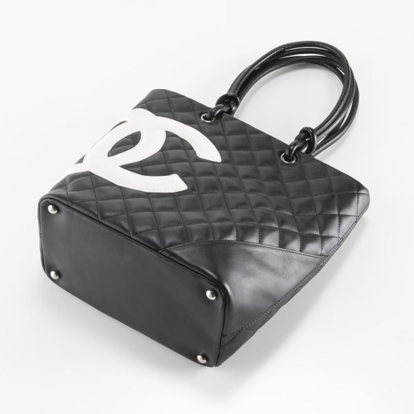 340200kwh390110 3 CHANEL Cambon Line MD Tote Bag